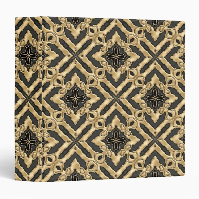 Modern Gold Lace Binder (Front/Spine)