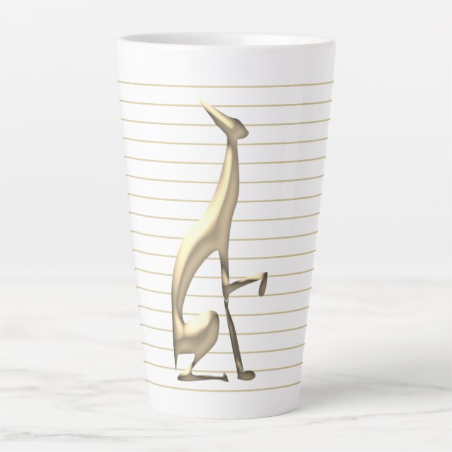 Modern Gold Latte Mug (Front)