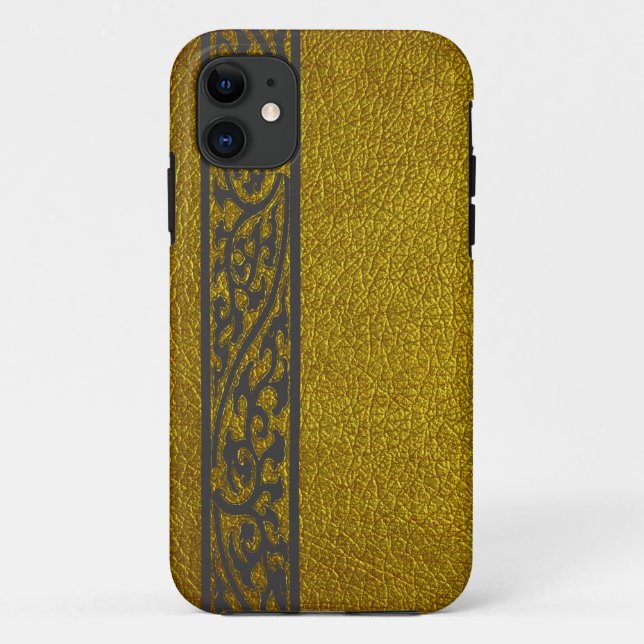 Modern Gold Leather Case-Mate iPhone Case (Back)