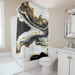 Modern Gold Liquid Swirl Painting Aesthetic Design