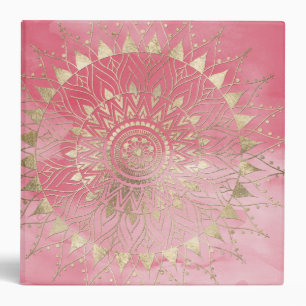 Modern  gold mandala binder