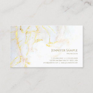 Modern Gold Marble Elegant Professional Template Business Card