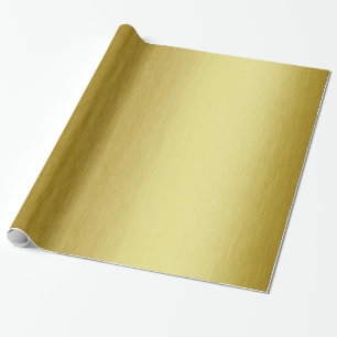 Modern Gold Metallic Wrapping Paper