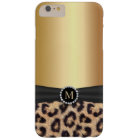Modern Gold Monogram Leopard