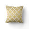 Modern Gold Moroccan Quatrefoil Pattern