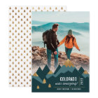 Modern Gold Mountains Trip Photo Christmas