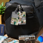 Modern gold multi photo family elegant taupe chic  luggage tag<br><div class="desc">Modern gold multi photo family stylish elegant taupe brown design. Ideal thoughtful birthday,  Mothers day,  Fathers day,  or Christmas day gift.</div>