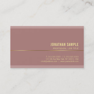 Modern Gold Name Text Elegant Template Luxurious Business Card