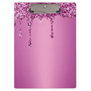 Modern Gold Ombre Marble Glam Metallic Foil Clipboard