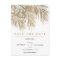 Modern gold palm tree elegant save the date