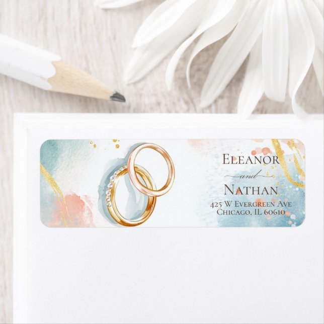 Modern gold Rings spring Wedding (Insitu)