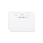 Modern Gold Script Monogram Initials Minimalist