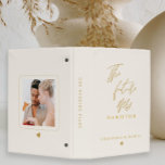 Modern Gold Script Typography Wedding Planner Binder<br><div class="desc">Personalize this beautiful Gold Script typography design with one of your favourite engagement or relationship photos along with your names of choice.  Ideal keepsake and/or gift for wedding planning or wedding album.</div>