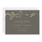 Modern gold vines rehearsal dinner invitations