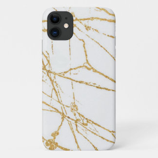 modern gold white Case-Mate Barely There iPhone 11 Case