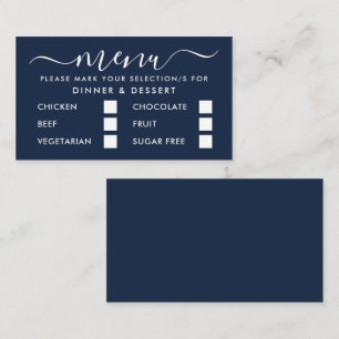 Modern Gold & White Simple Script Menu Selection