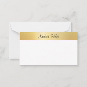Modern Gold White Template Handwritten Script