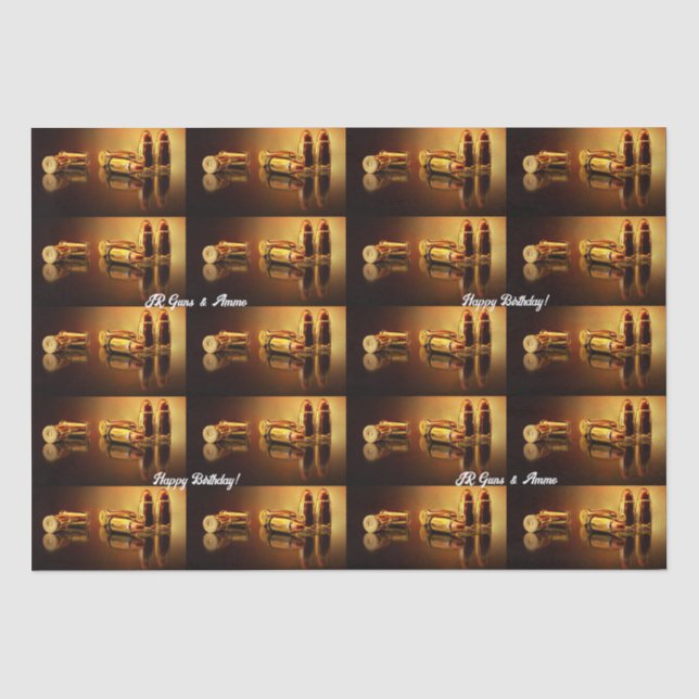 Modern Golden Cartridges Tissue Paper (Front)