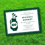 Modern Golf 60th Birthday Invitation<br><div class="desc">Modern Golf 60th Birthday Invitation</div>