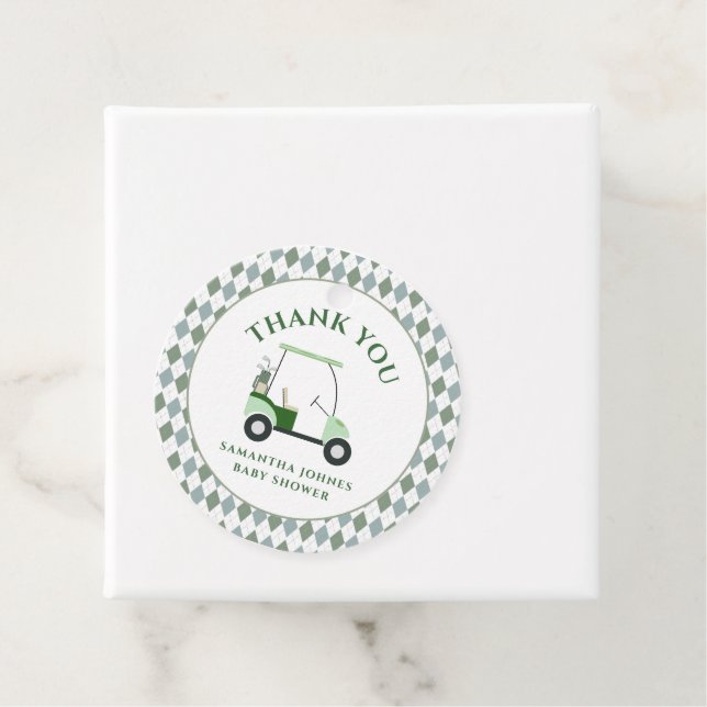 Modern Golf Baby Shower  Favour Tags (In Situ)