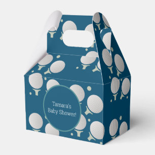 Modern Golf Ball Party Birthday Baby Pattern Favor Box
