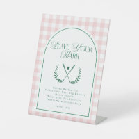 Modern Golf Theme Bridal Shower Custom Sign