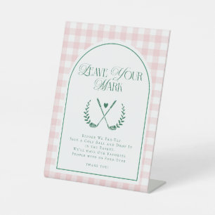Modern Golf Theme Bridal Shower Custom Sign