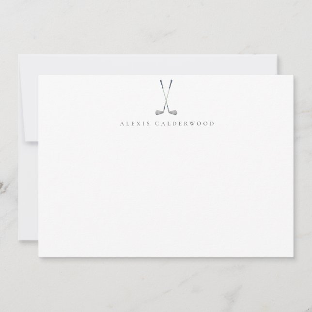 Modern Golfers Personalized Card (Front)
