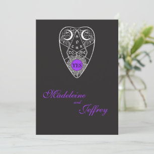 Modern Gothic Planchette Wedding Invitation