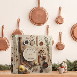 Modern Gourmet Herbs & Spices Recipe Cookbook Binder<br><div class="desc">This eye-catching modern recipe binder features a detailed modern graphic of rustic cooking tools,  herbs and spices on a beautiful neutral tan background. Add a name to personalize it. Makes a great bridal shower or Mother's Day gift.</div>