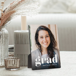Modern Grad Overlay   Graduation Photo Vertical Plaque