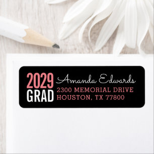 Modern Grad Personalized Return Address