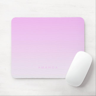 Modern Gradients Pink Minimalist Personalize Mouse Pad