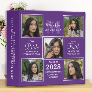 Modern Graduate 5 Photo Scrapbook Album Graduation Binder