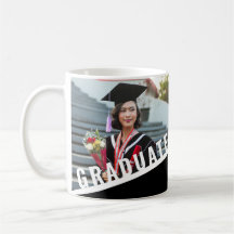 Modern Graduate Black & White Photo