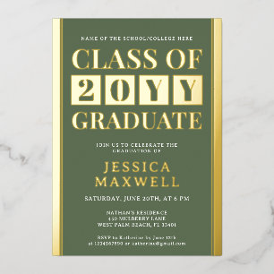 Modern Graduate Bold School and College Graduation