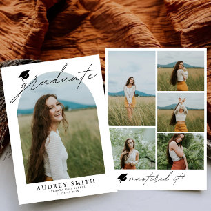 Modern Graduate Masterd it Graduation Announcement