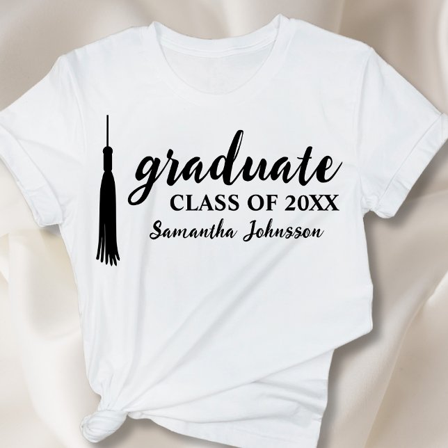 Modern Graduate Name Personalized 2024 Graduation T-Shirt (Modern Graduate Name Personalized 2024 Graduation T-Shirt)
