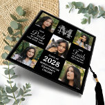 Modern Graduate Personalized 5 Photo Collage Graduation Cap Topper<br><div class="desc">Celebrate your graduate with these modern and elegant photo collage graduation cap topper. Customize with 5 of your favourite senior or college photos, and personalize with monogram initial, name, graduating year, high school or college name. Inspirational quote: "Take Pride in how far you have come, Have Faith in how far...</div>