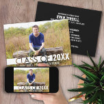 Modern Graduate Photo Announcement and Party<br><div class="desc">Add 2021,  2022 or any year to personalize this elegant and modern design. This can be used for any graduate - high school,  college,  grad school,  med school or even trade school.</div>