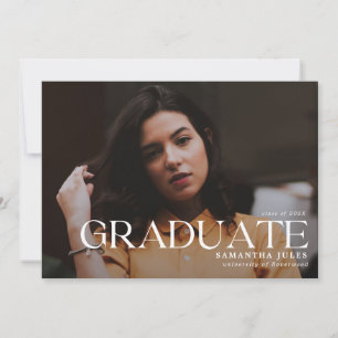 Modern Graduate Photo Graduation  Invitation