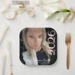 Modern Graduation 2026 Light Pink Photo Napkin Paper Plate<br><div class="desc">Graduation Announcement Photo Napkins</div>