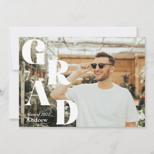 Modern Graduation Announcement Grad Party