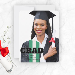 Modern Graduation Announcement Photo Template