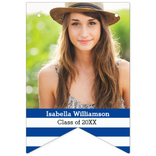 Modern Graduation Bunting Class of 2018 Photo Bunting Flags