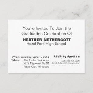 Modern Graduation Card Class of 2013