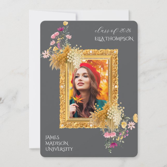 Modern Graduation Celebration  Invitation (Front)