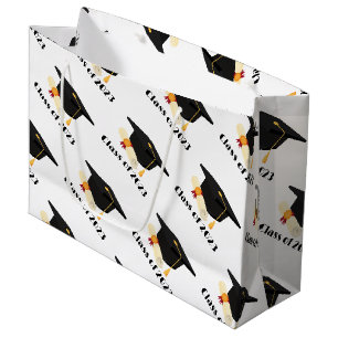 Modern graduation celebration party large gift bag