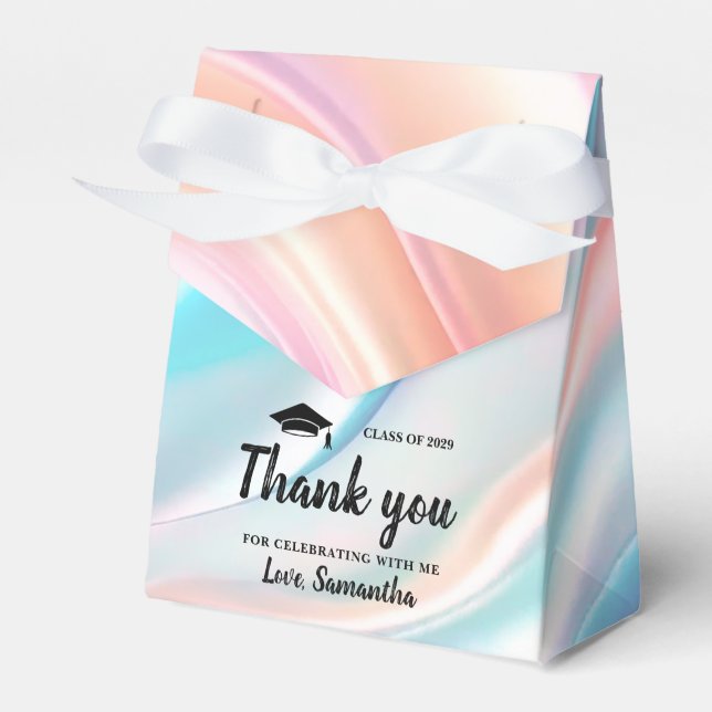 Modern  Graduation  Favor Box (Front Side)
