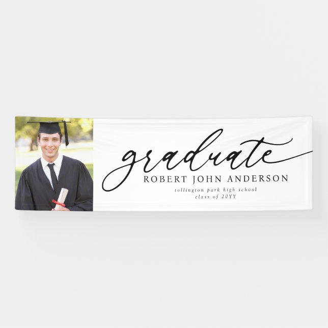 Modern Graduation Graduate Photo Banner (Horizontal)